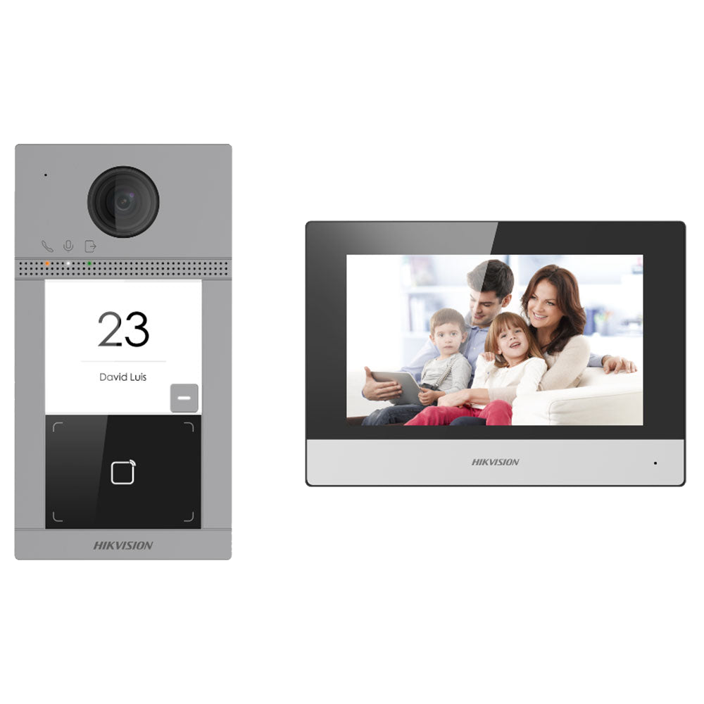 Hikvision IP-Videosprechanlage mit Türstation und Innenmonitor